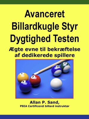 cover image of Avanceret Billardkugle Styr Dygtighed Testen--Ægte evne til bekræftelse af dedikerede spillere